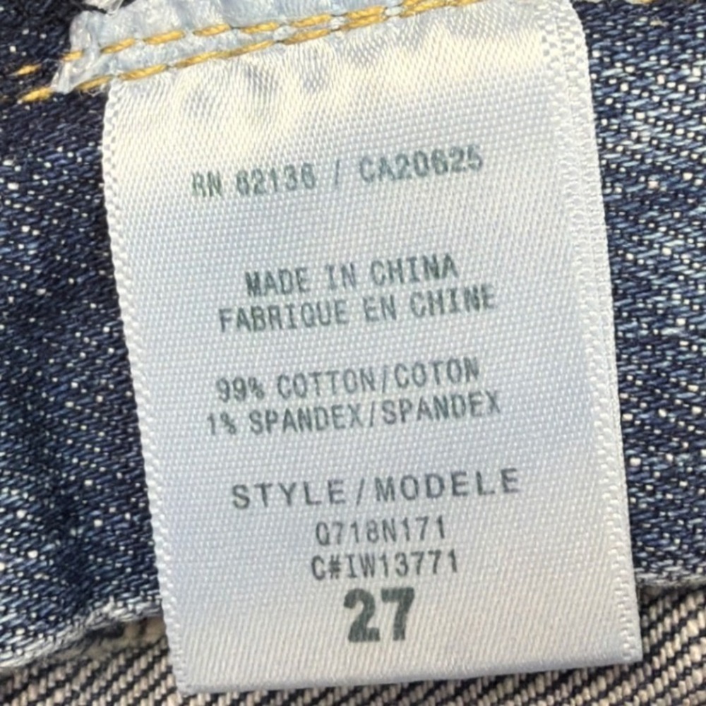 Guess Jeans Belmont Flare Blue Denim Medium Wash Low Rise Size 27 Q718N171 NEW - Picture 3 of 8